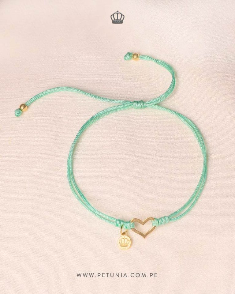 Pulsera Martina Love Verde Agua Joyer A Petunia