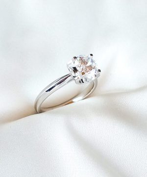 Anillo compromiso liso