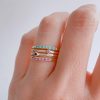 Anillo medio rivier lila