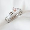 Anillo solitario doble