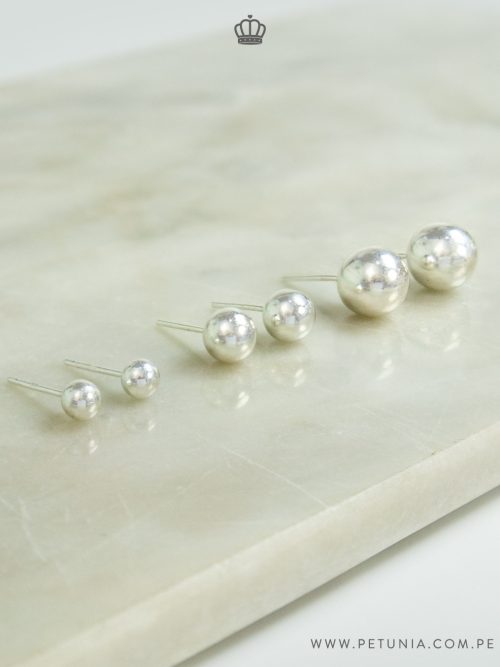 aretes bola plata Aretes Bola plata