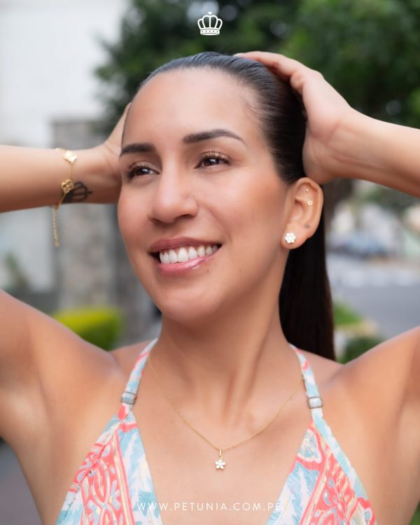 Dije Roseta oro 5 petalos - Imagen 3