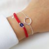 Pulsera Nico corona ojo azul