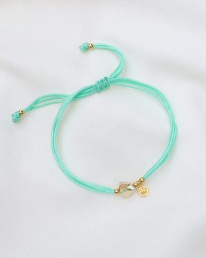 Pulsera Rubi verde agua