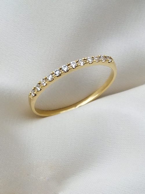 Anillo medio rivier churumbela blanco