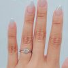 Anillo solitario doble