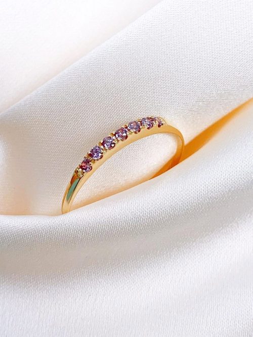 Anillo medio rivier lila