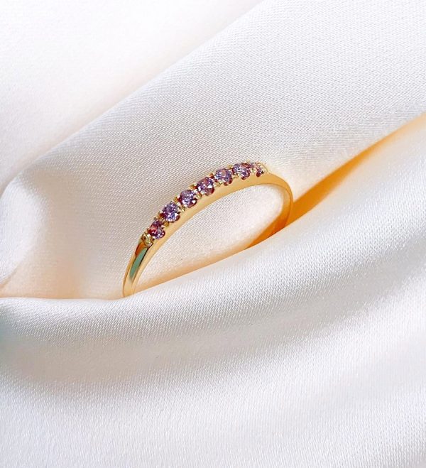 Anillo medio rivier lila