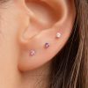 Arete Chispa Mini Rosa