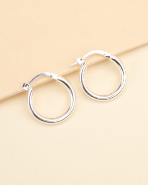 Argollas de plata 2 cm