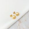 Aretes bola oro 7 mm