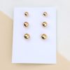 Aretes bola oro 7 mm