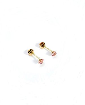 Arete Chispa Mini Rosa