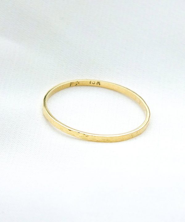 Anillo facetado oro - Imagen 2