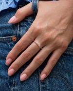 Anillo medio rivier unicornio - Imagen 2