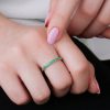 Anillo medio rivier verde
