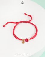 Pulsera Rubi rojo corazon rojo