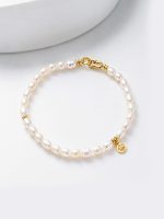 Pulsera perlita mini dorado