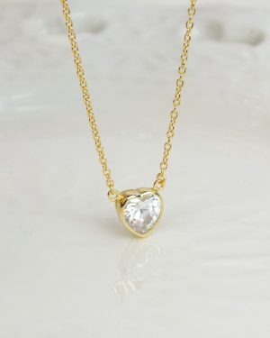 Cadena punto de luz corazón