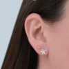 Aretes roseta 9mm dorado
