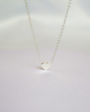 Cadena corazón mini plata