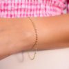 Pulsera puntos oro