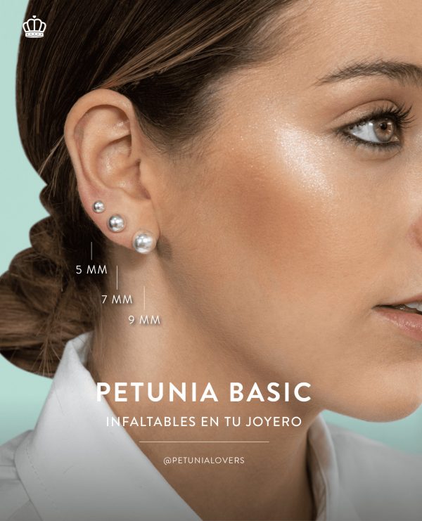 Aretes Bola plata - Imagen 2