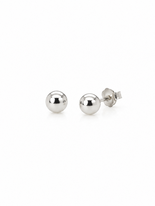 Aretes Bola plata