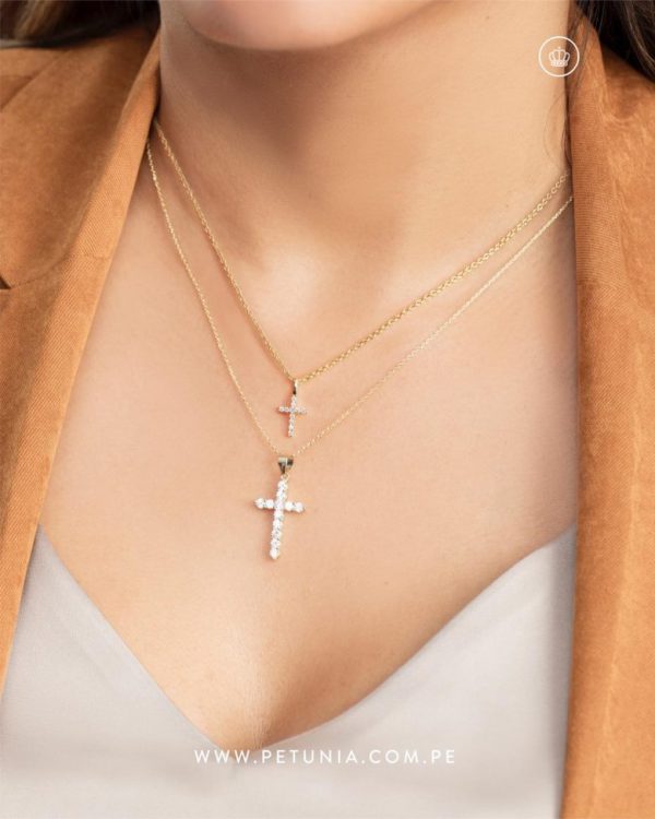 Cadena cruz cristal gr - Imagen 3