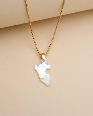 Dije mapa Perú nacar