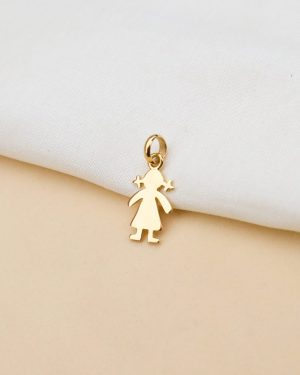 Dije niña/niño silueta