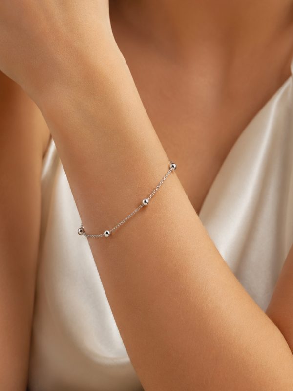 Pulsera disco plata - Imagen 2