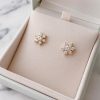 Aretes Roseta Oro XL