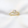Anillo solitario cristal