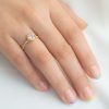 Anillo solitario cristal