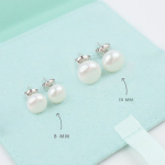 Aretes Perla plata