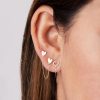 Piercing doble corazon plano