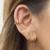 Aretes rayito dorado