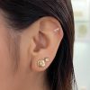 Piercing libelula amarillo cristal