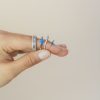 Anillo rivier completo plata