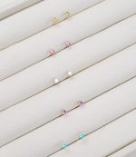 Aretes chispa mini turquesa - unidad - Imagen 3