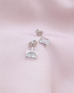 Aretes punto baguette