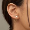 Piercing doble corazon plano