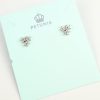 Aretes triple flor