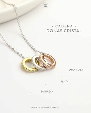 Cadena donas cristal