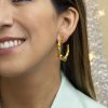 Argollas hoops Trenza
