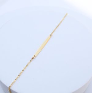 Pulsera barra oro