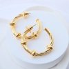 Argollas hoops Trenza