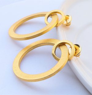 Argollas doble circulo