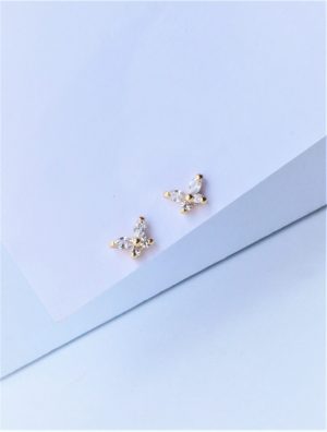 Aretes mariposa oro